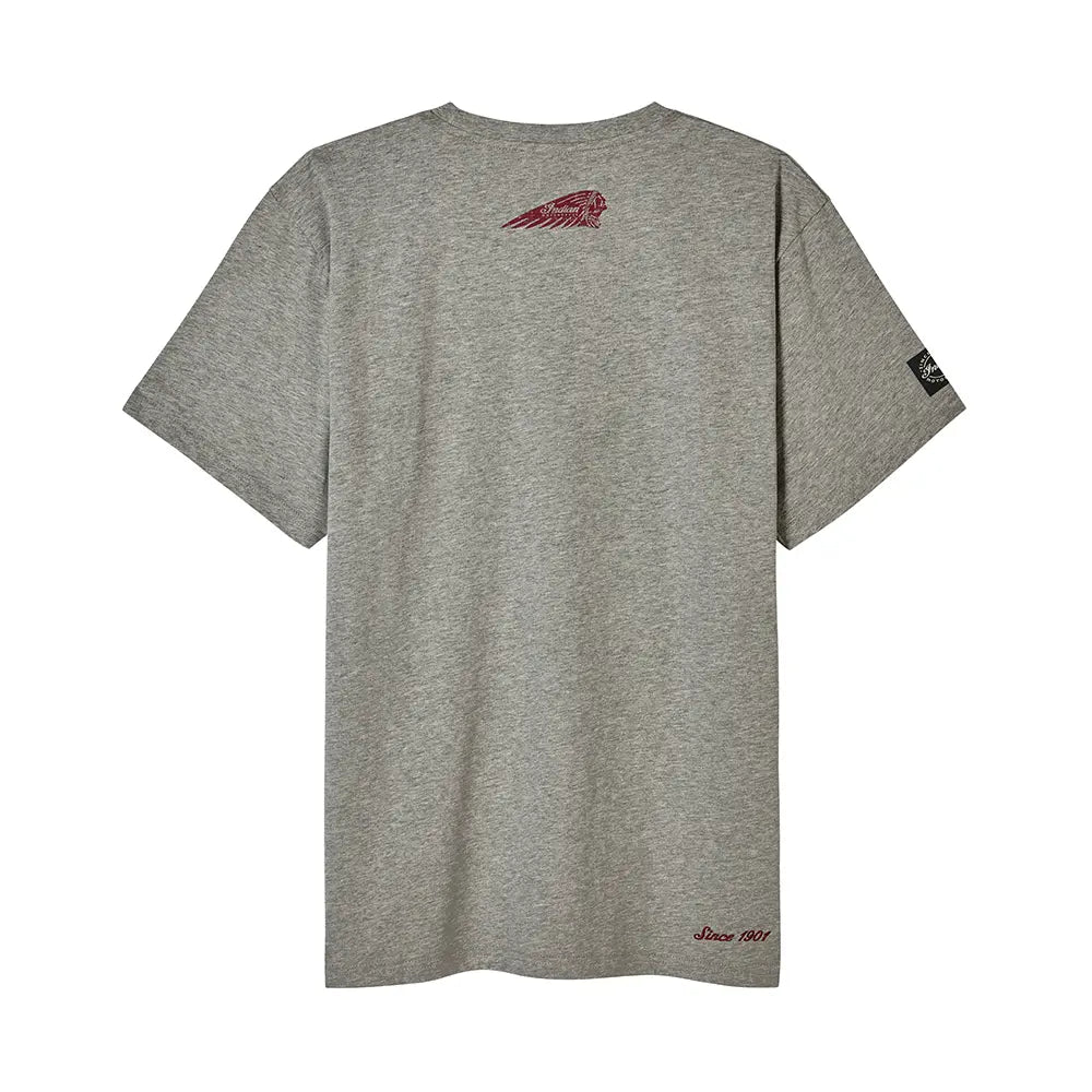Flag Bikes Print T-shirt, Gray