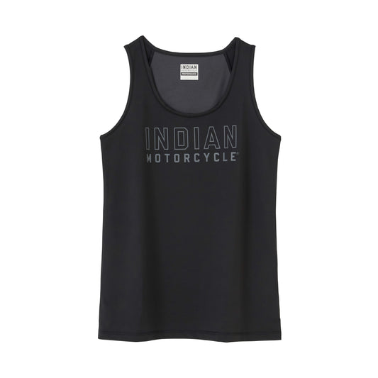 Outline Logo Athlete Tank, Black