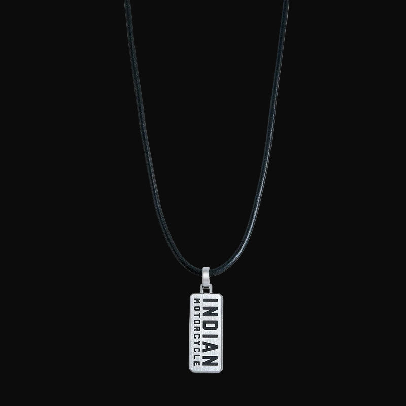 Classic Rectangle Double Sided Necklace (Stainless Steel)
