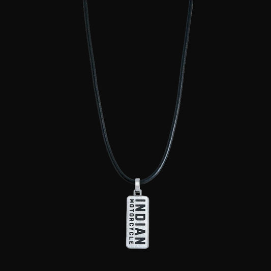 Classic Rectangle Double Sided Necklace (Stainless Steel)