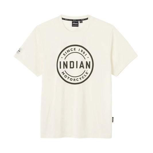 Circle Block Logo Tee, White