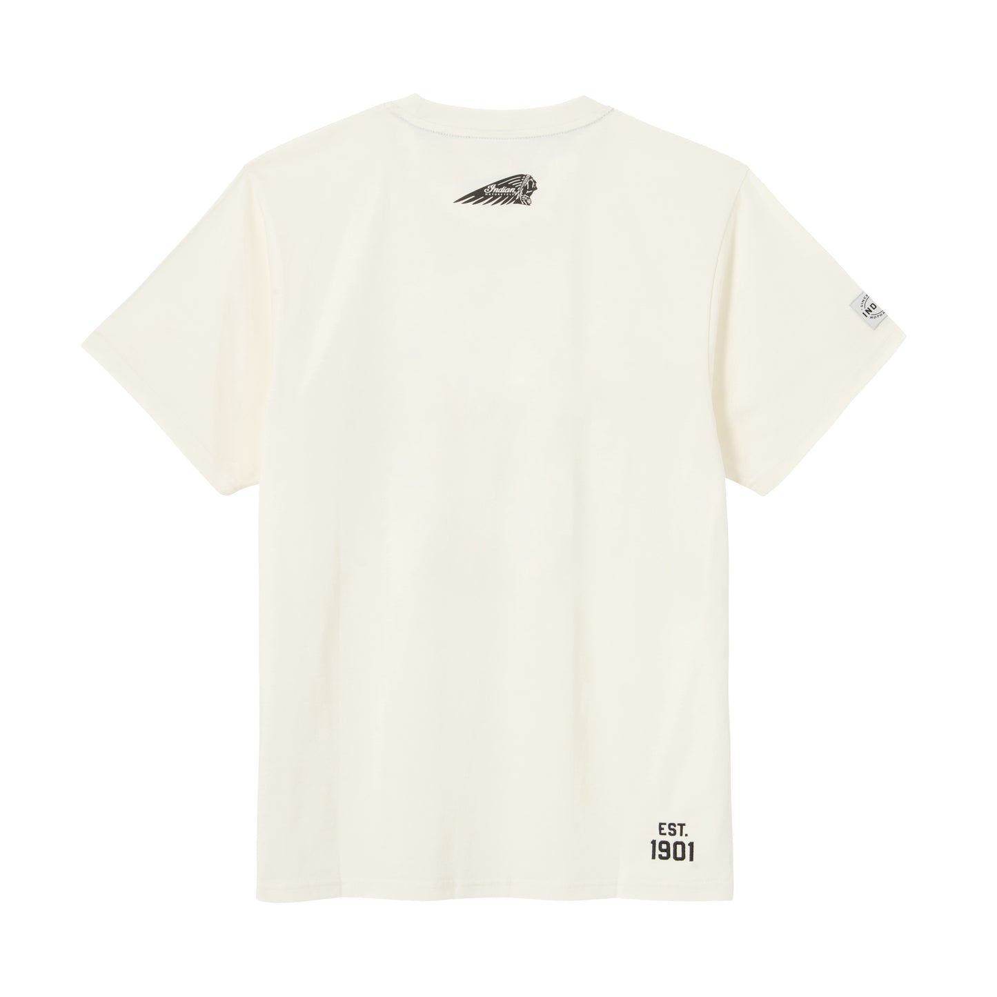 Circle Block Logo Tee, White