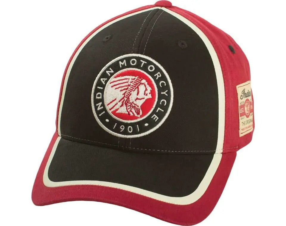 Circle Patch Cap, Red/Black