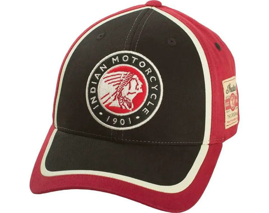 Circle Patch Cap, Red/Black