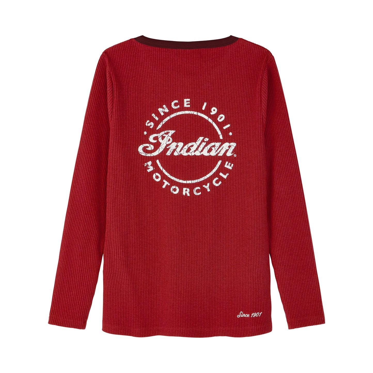Script ICON Henley LS Tee, Red