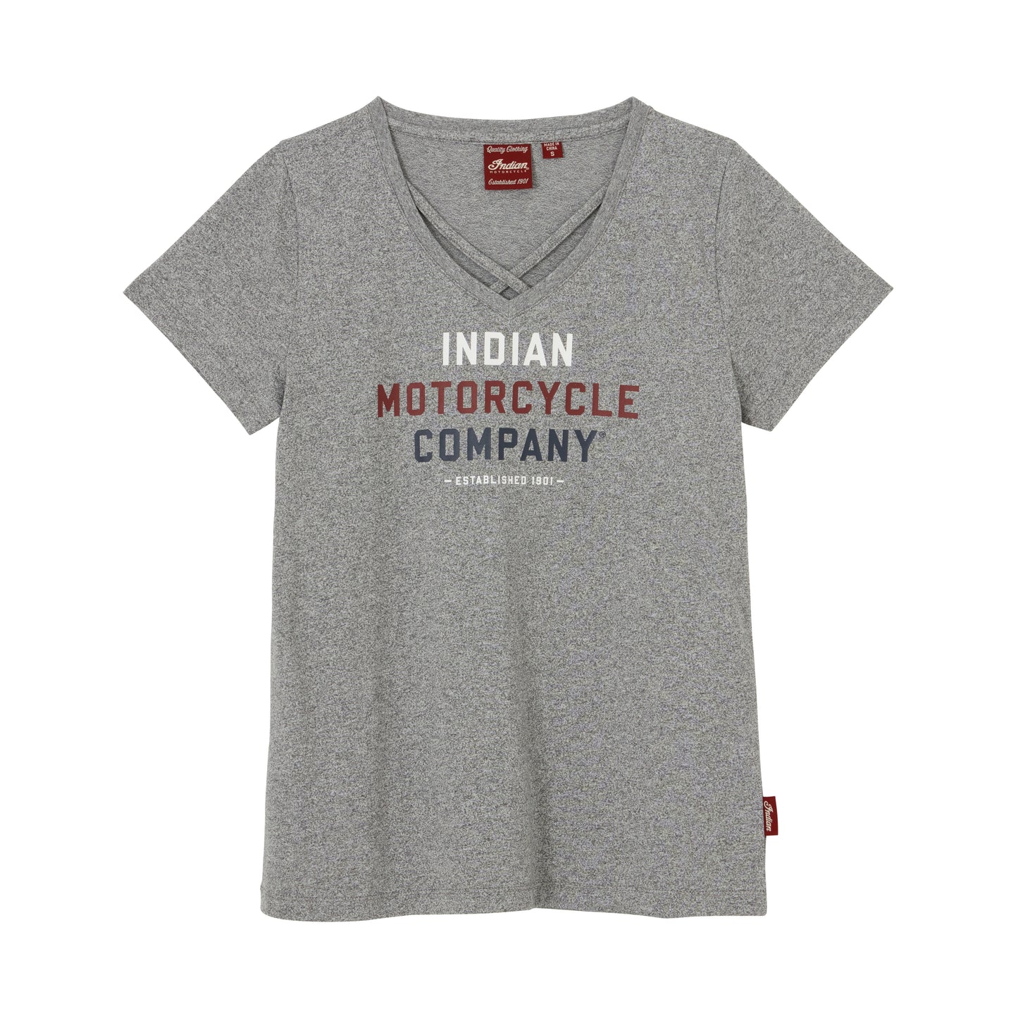 Tri Color Logo Tee, Gray