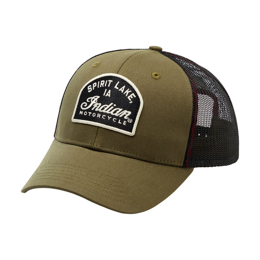 Spirit Lake Patch Trucker Cap, Green