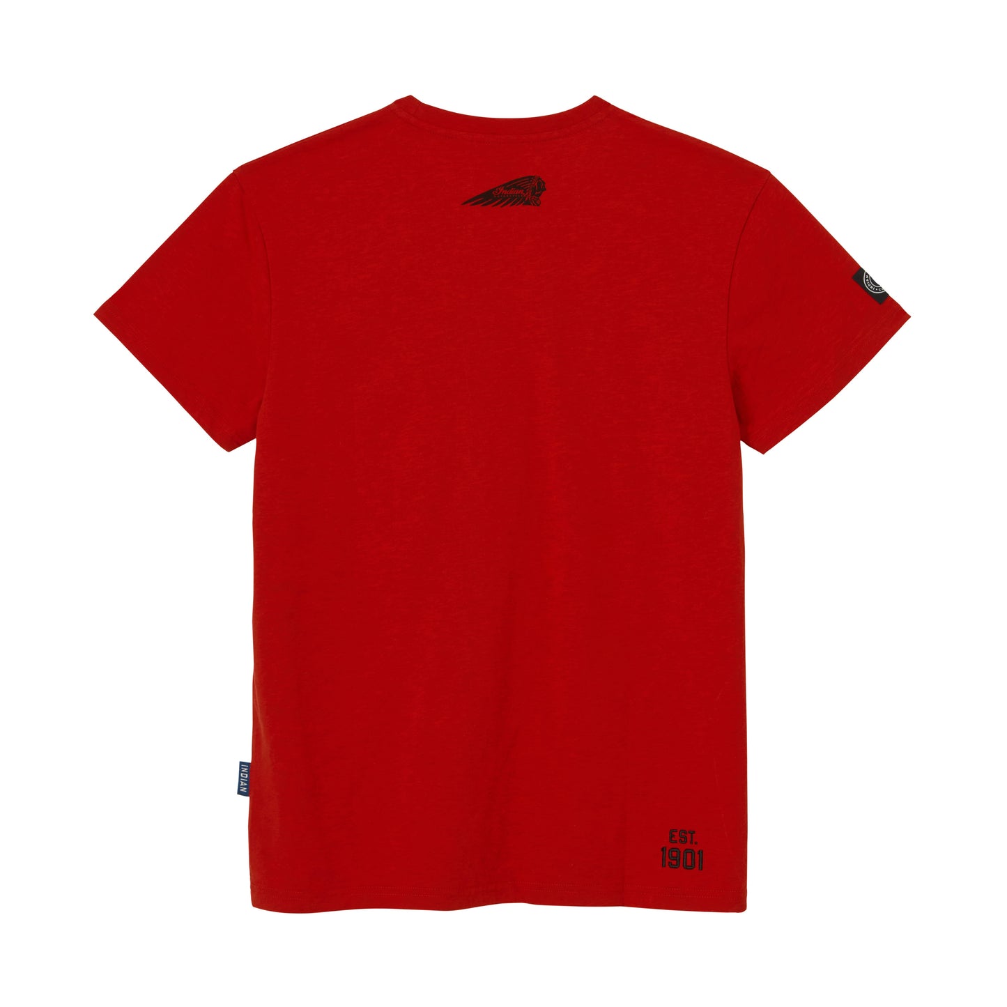 Arched Block Logo Tee, Red