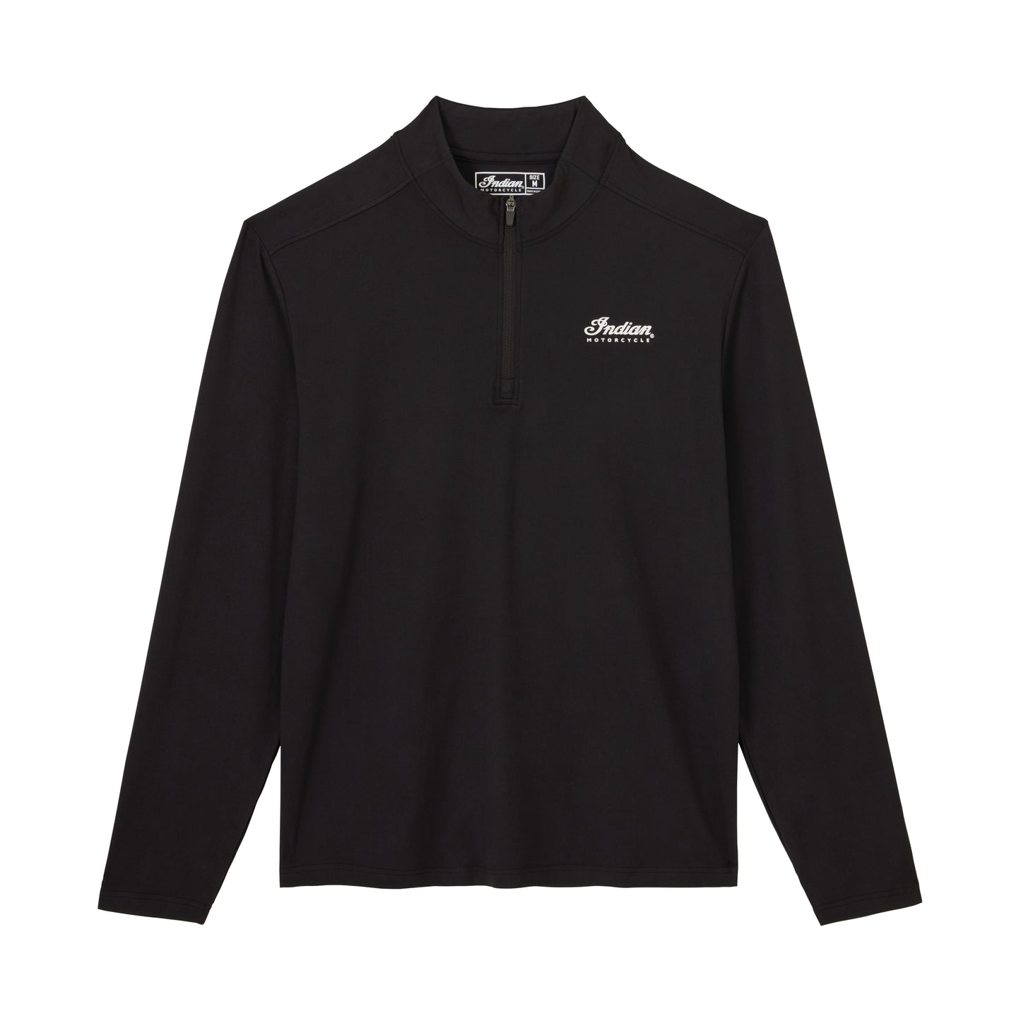 Men's Essential Quarter Zip LS Tee, Black