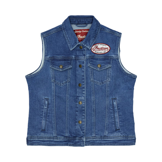 Portland Denim Vest, Blue