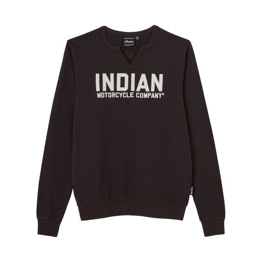 Chainstitch Embroidery LS Tee, Black