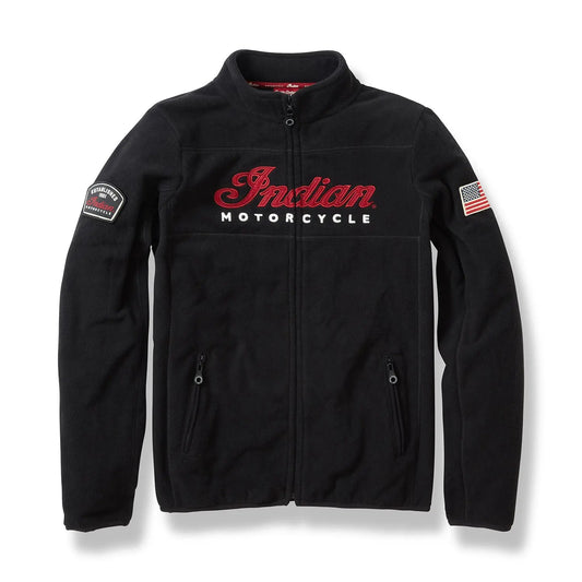 Zip Thru Fleece, Black