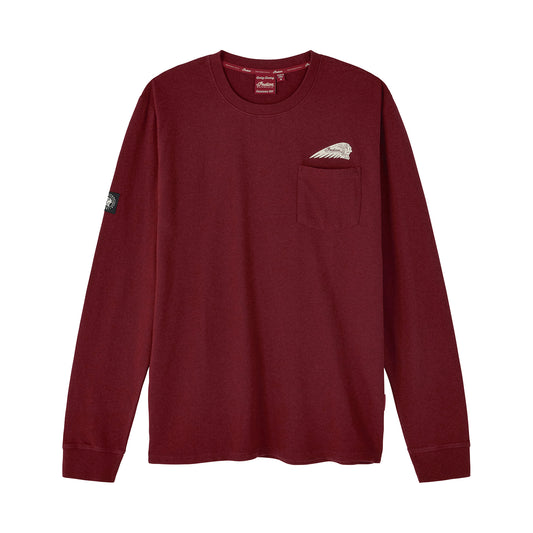 Script Icon Pocket LS Tee, Port
