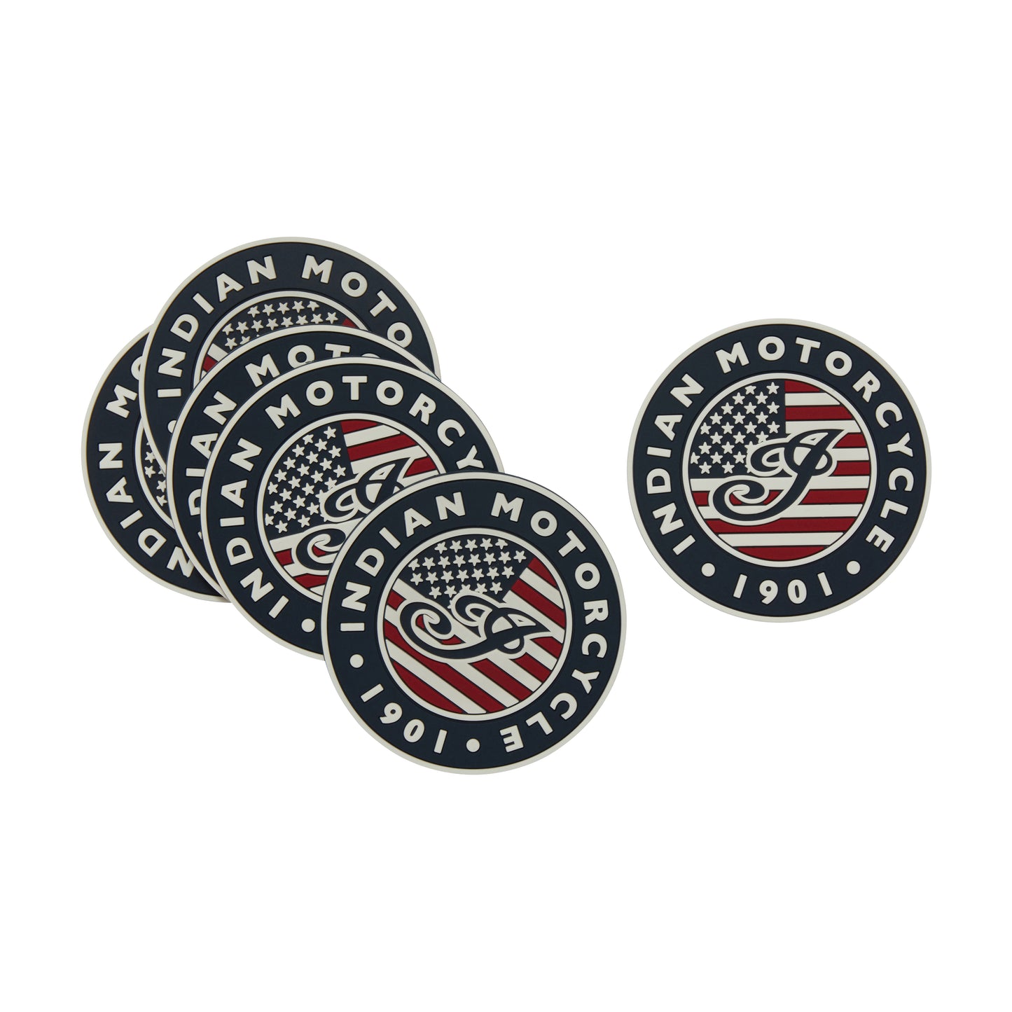 USA Flag Logo Coasters Set Of 6