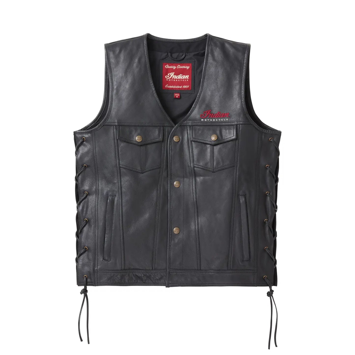 Men's Western Vest, Black