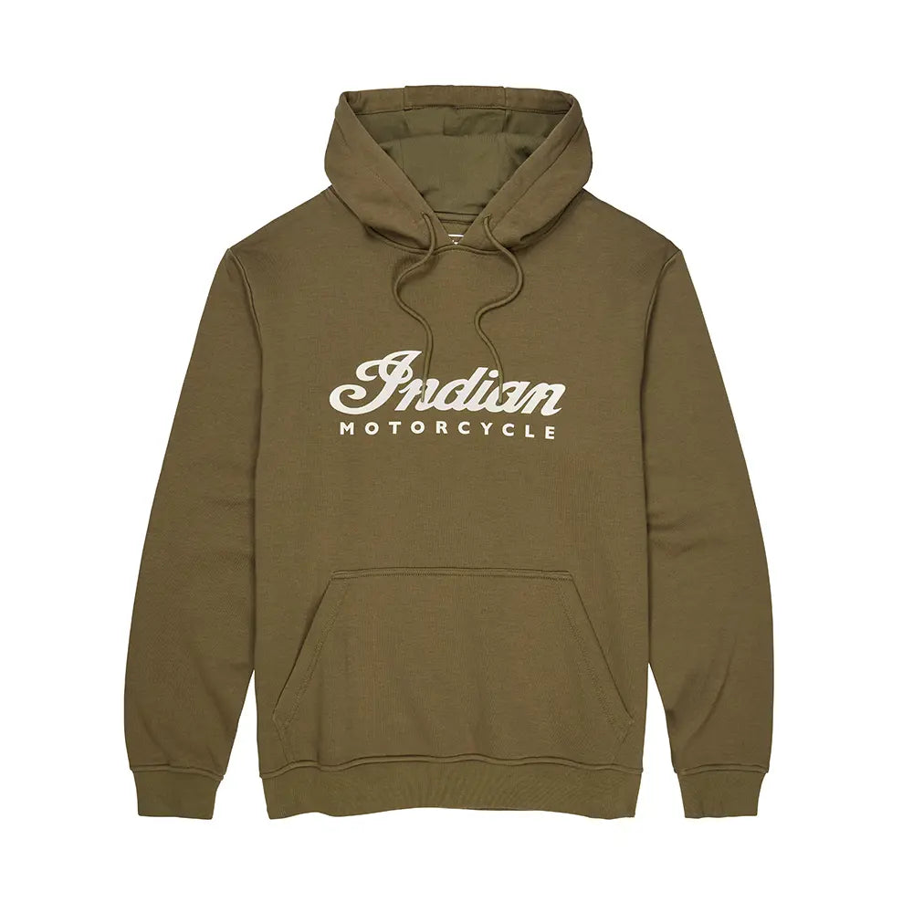 Essential Script Logo Hoodie, Green