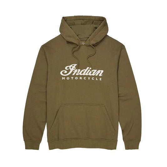 Essential Script Logo Hoodie, Green