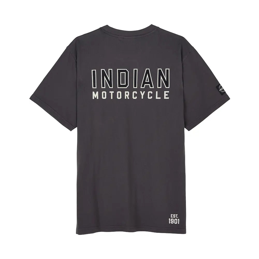 Outline Block Pocket T-shirt, Gray