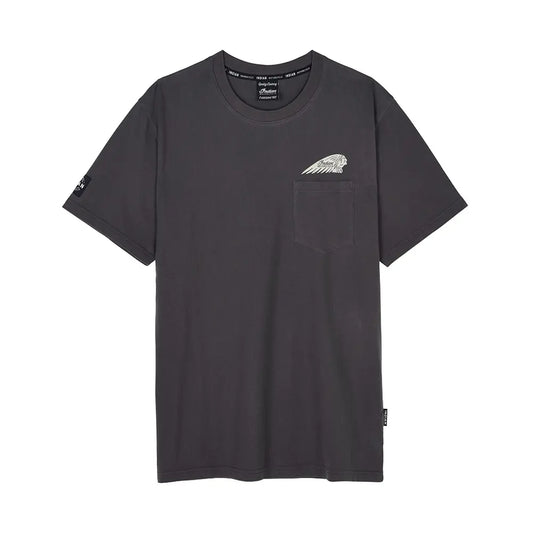 Outline Block Pocket T-shirt, Gray