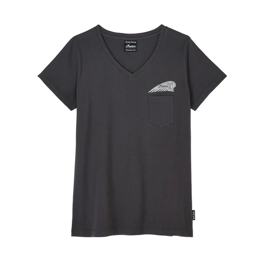 Outline Block Pocket T-shirt, Gray