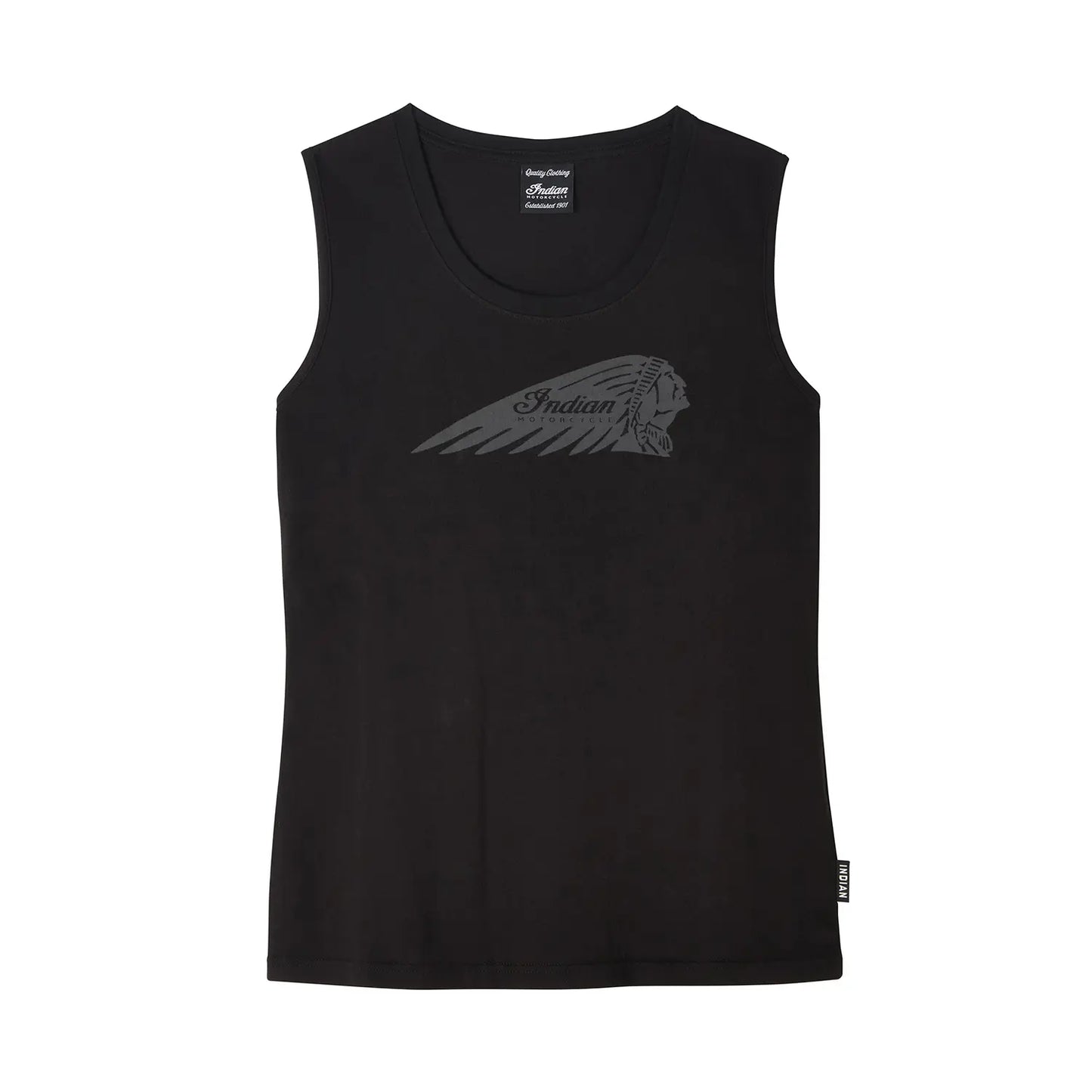 Headdress Print Tank, Black