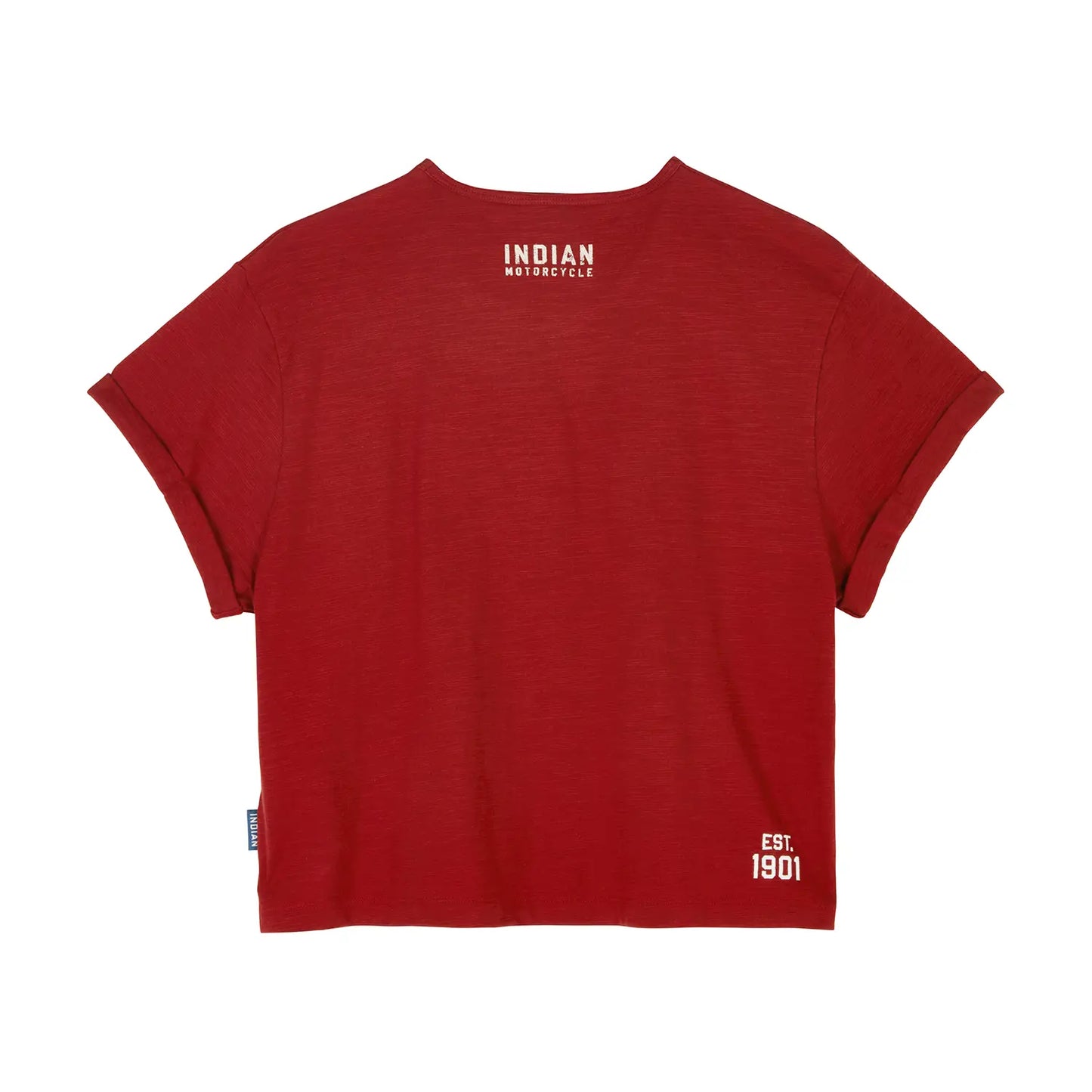 Cropped Headdress T-shirt, Red