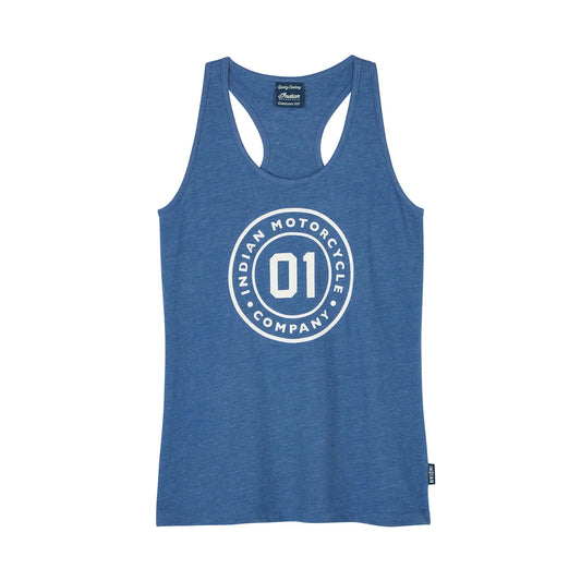01 Icon Print Tank, Blue
