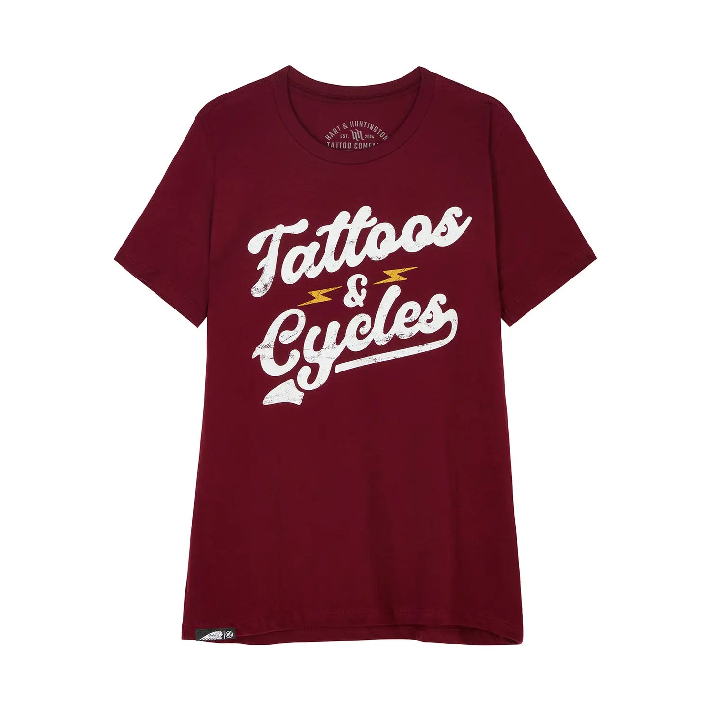 IMC X HH Tattoos & Cycles T-shirt, Red