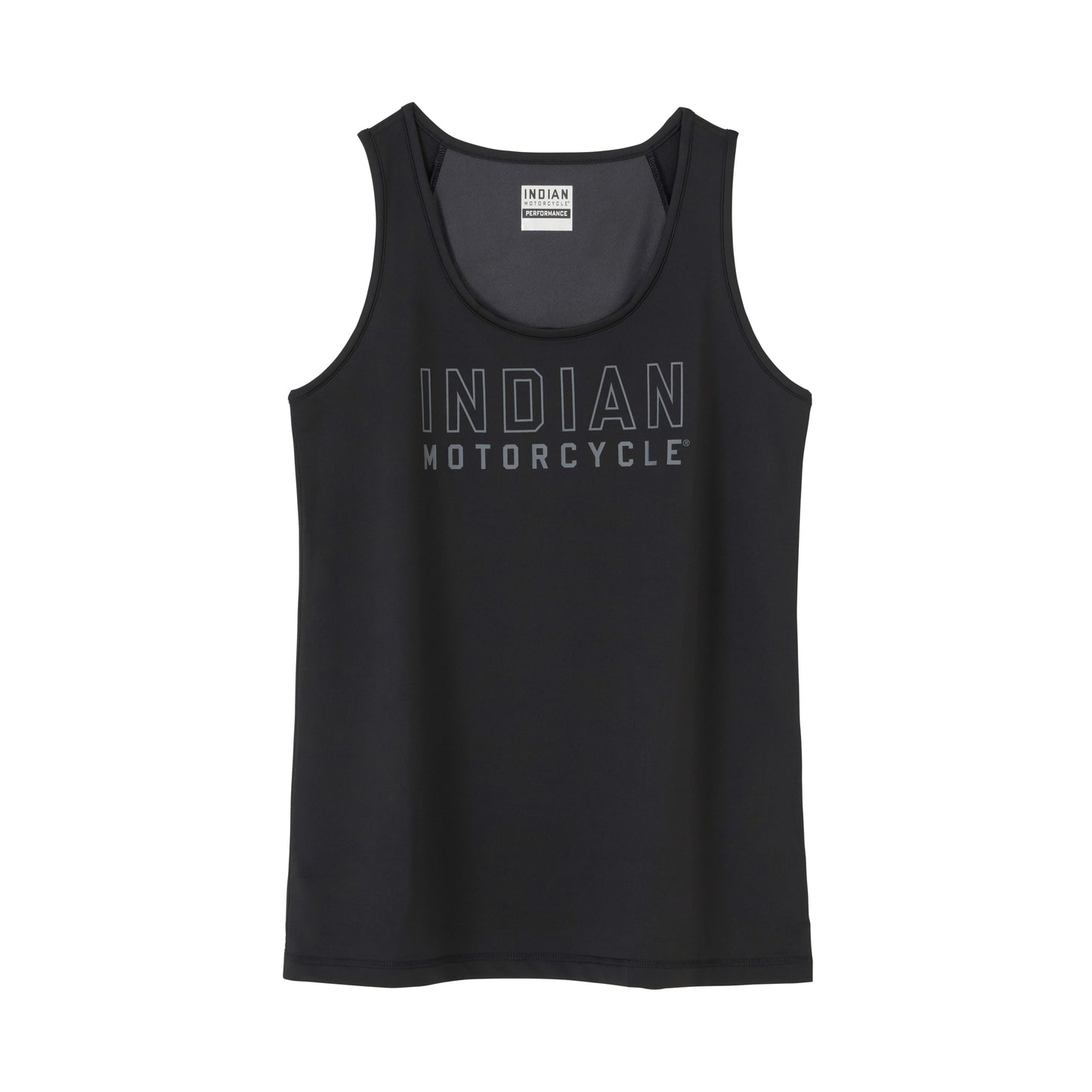 Outline Logo Athlete Tank, Black