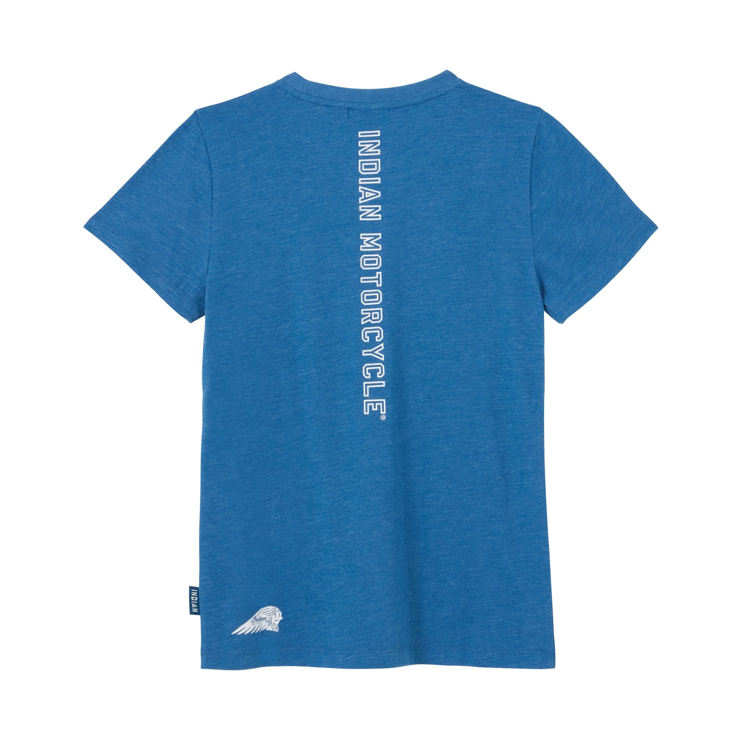 Vertical Logo Printed Tee, Blue