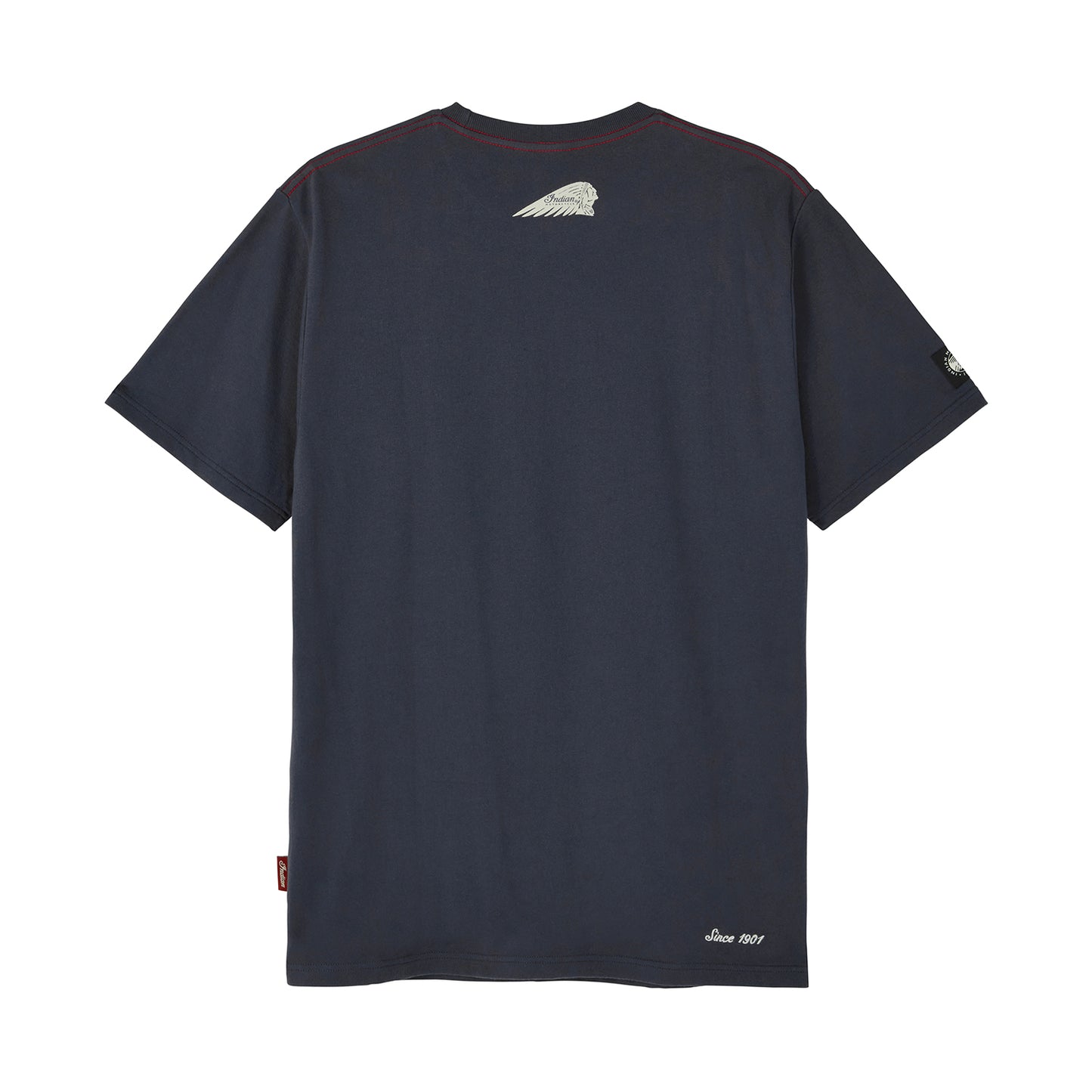 2 Color Script Logo Tee, Navy