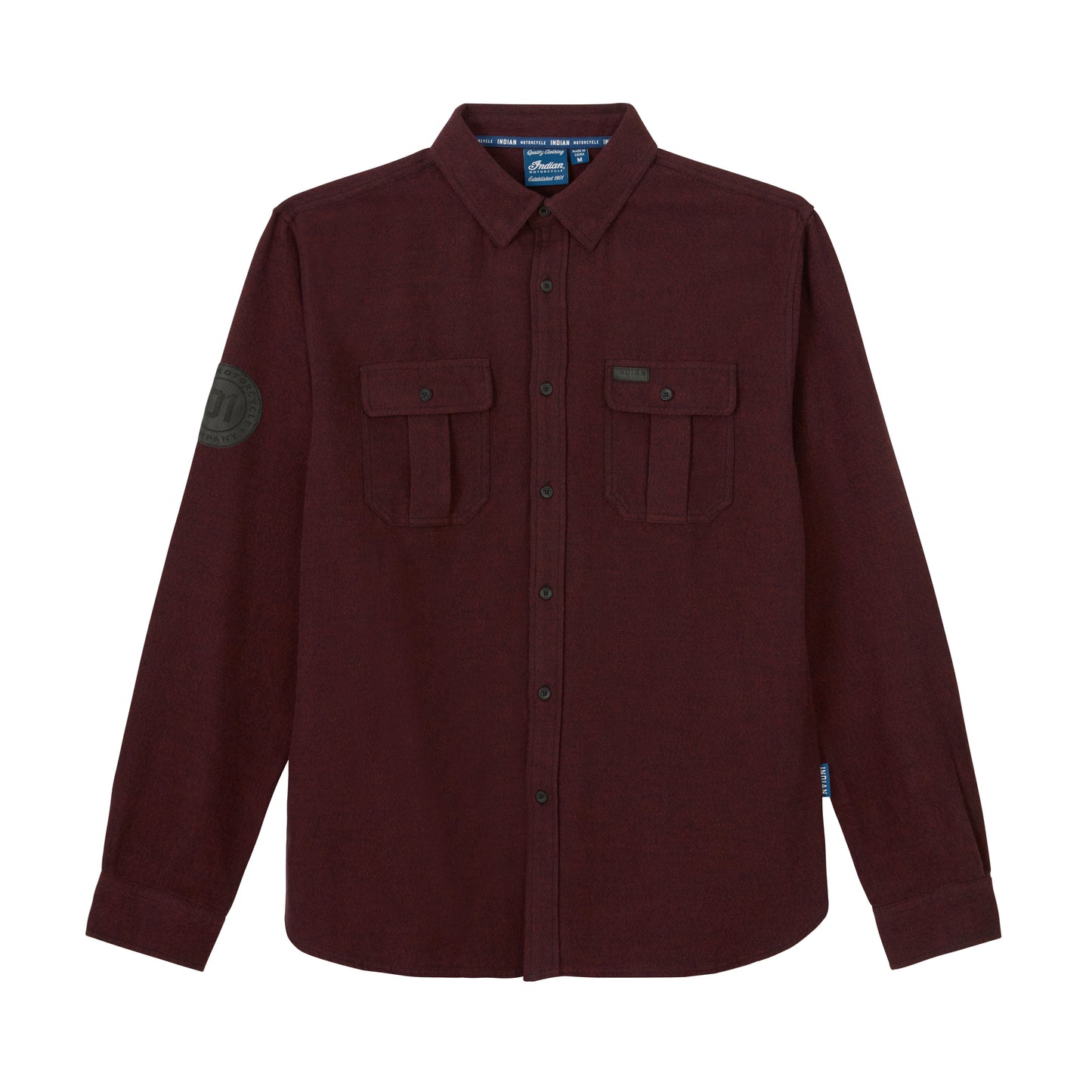 Flannel Twill Shirt, Red