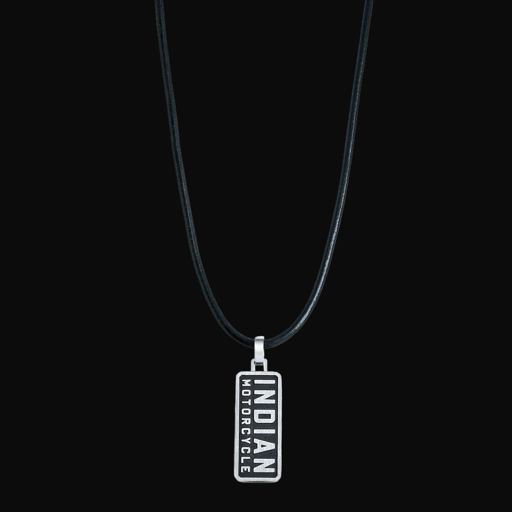 Classic Rectangle Double Sided Necklace (Stainless Steel)