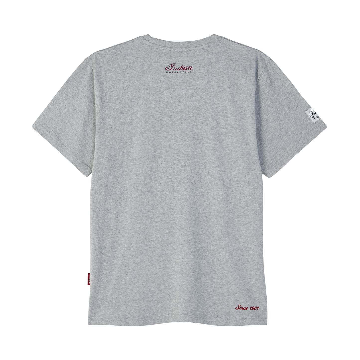 Distressed Headdress Marl Tee, Gray