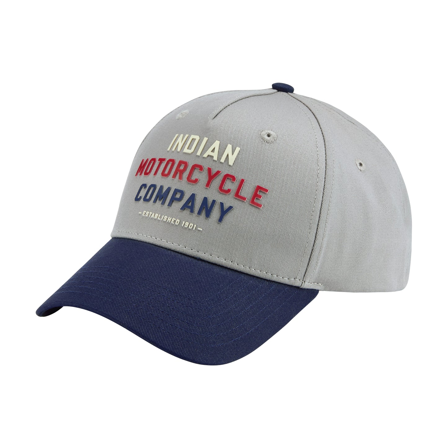 Tri Color Logo Trucker Cap, Gray