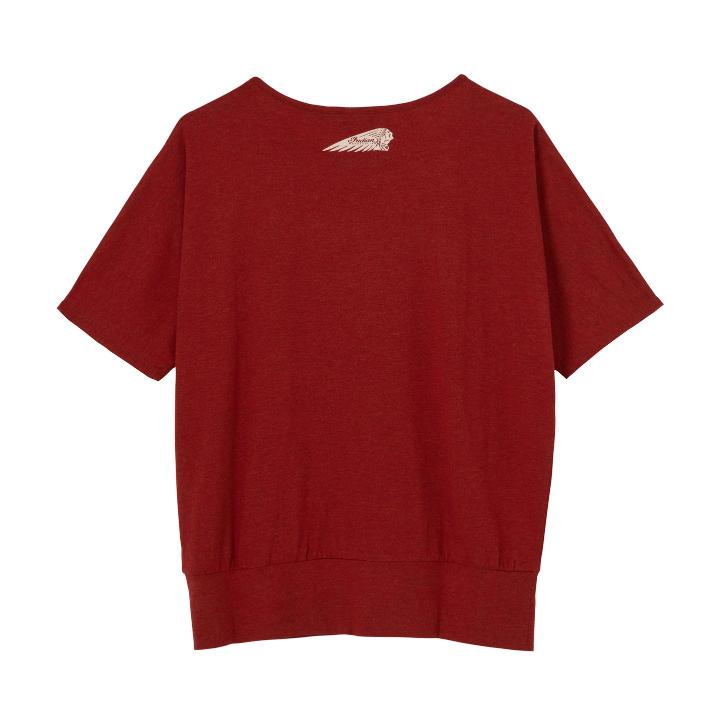 Script Diamante Banded Tee, Red