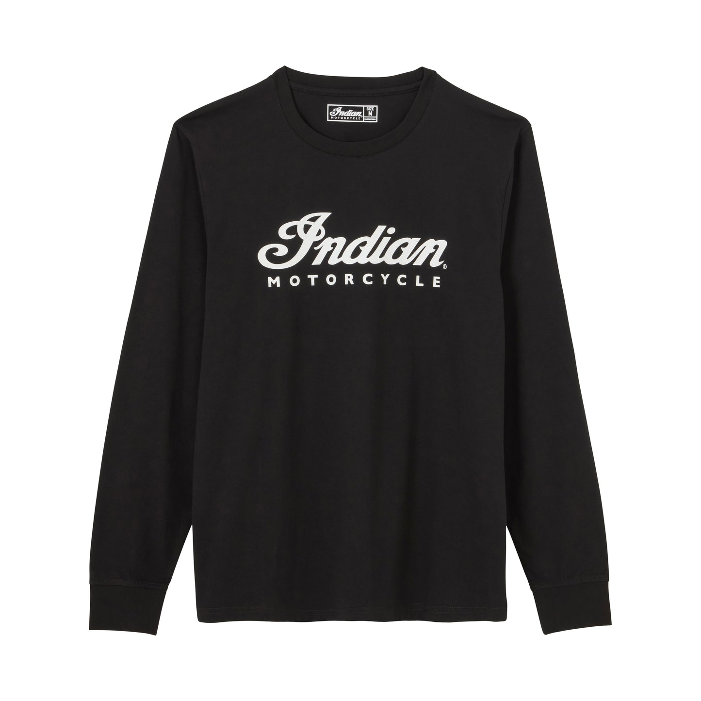 Men's Essential Script Logo LS Tee, Black