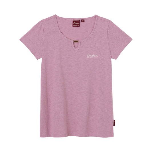 Headdress Keyhole Tee, Purple