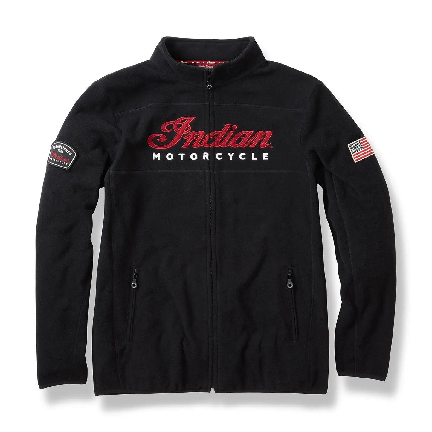 Zip Thru Fleece, Black