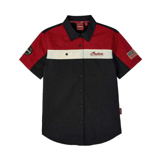 Headdress Colorblock Shop Shirt, Red