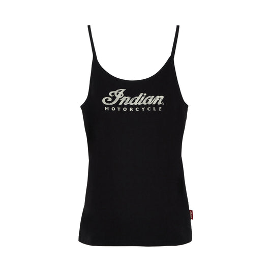 Script Logo Cami, Black