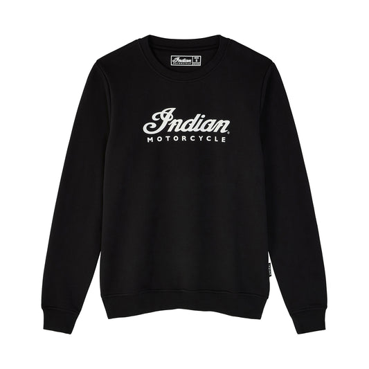 Essential Script Logo Sweatshirt, Black