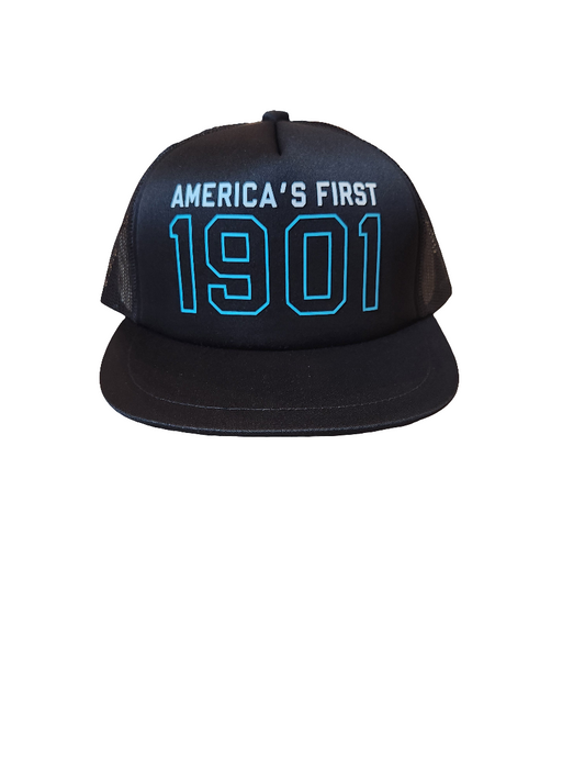Printed Trucker Cap Black