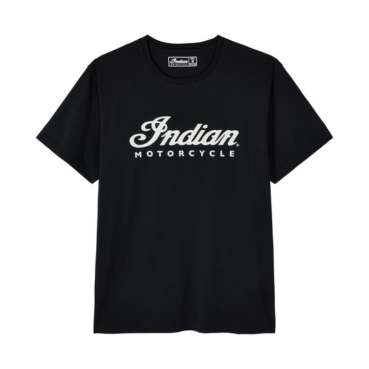 Men's Essential Script Logo Tee, Black