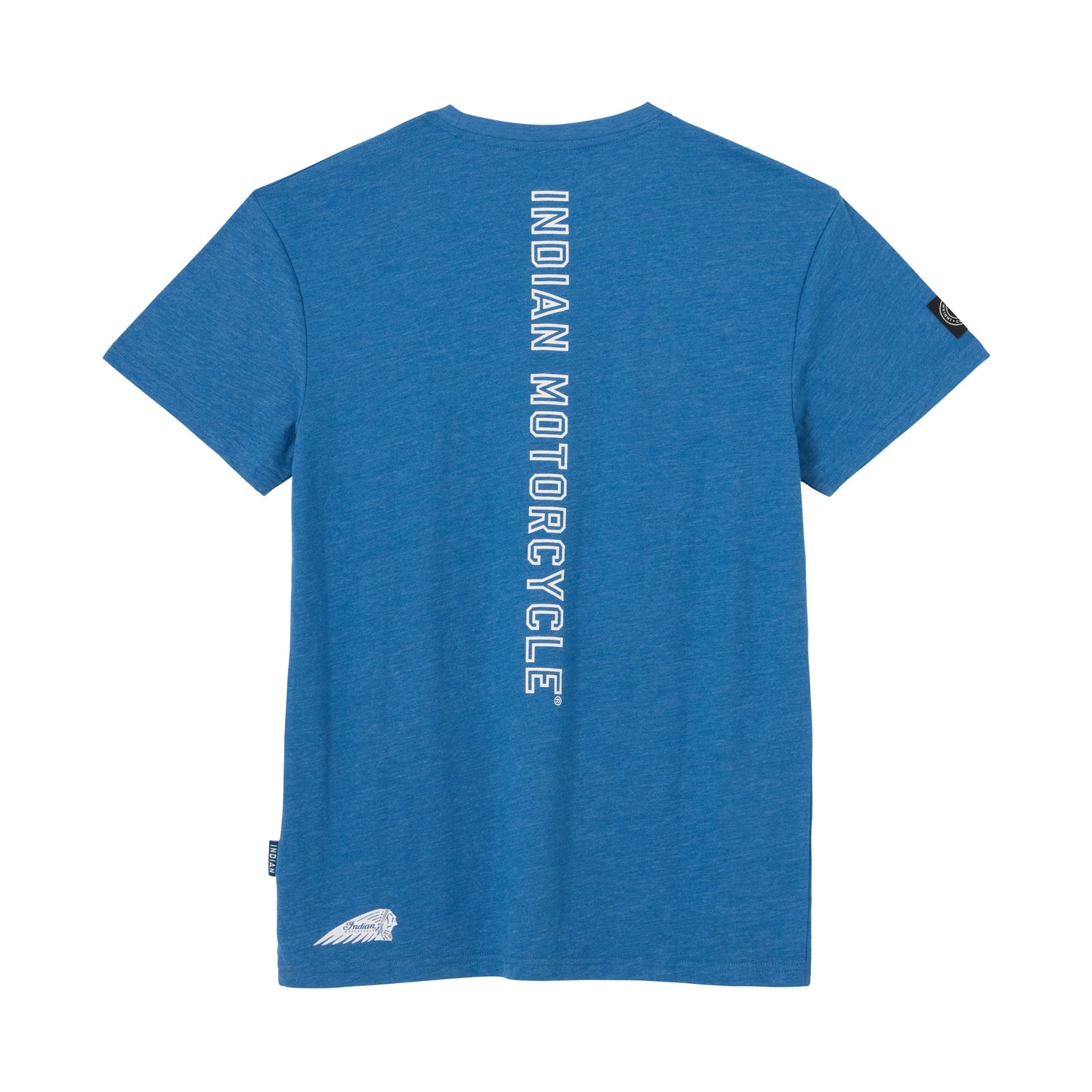 Vertical Logo Printed Tee, Blue