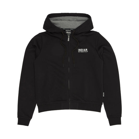 EST 1901 Indian Cropped Hoodie, Black