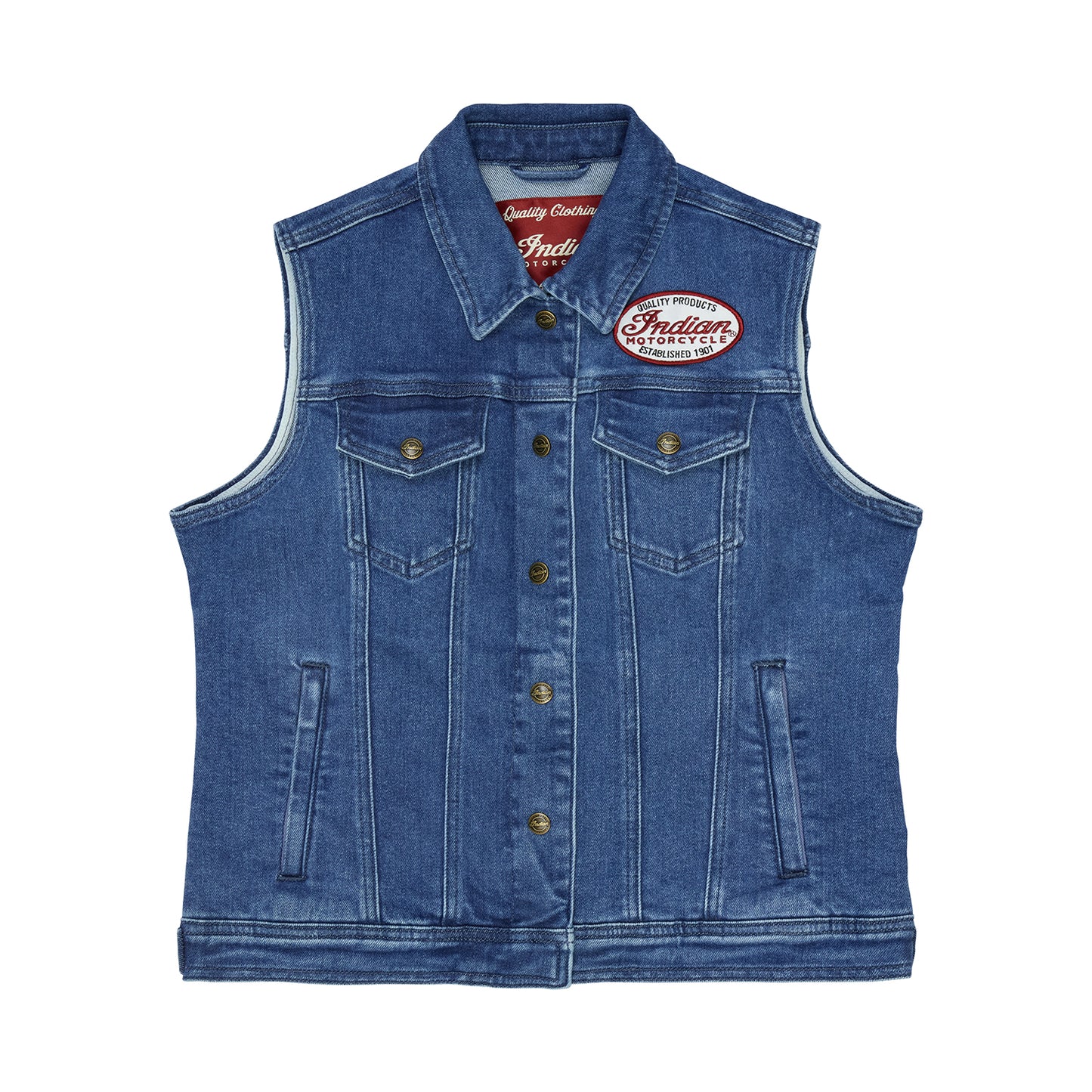 Portland Denim Vest, Blue