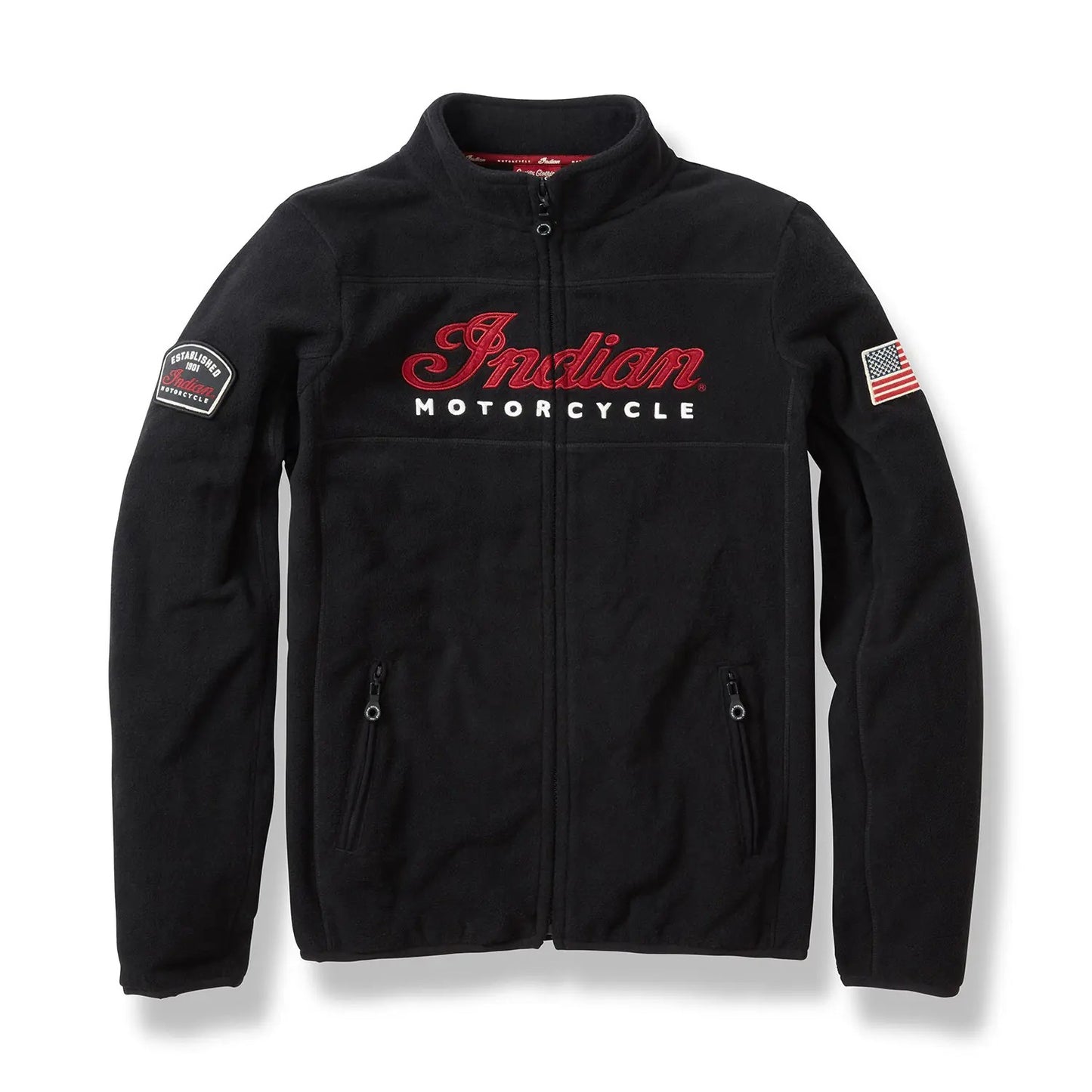 Zip Thru Fleece, Black