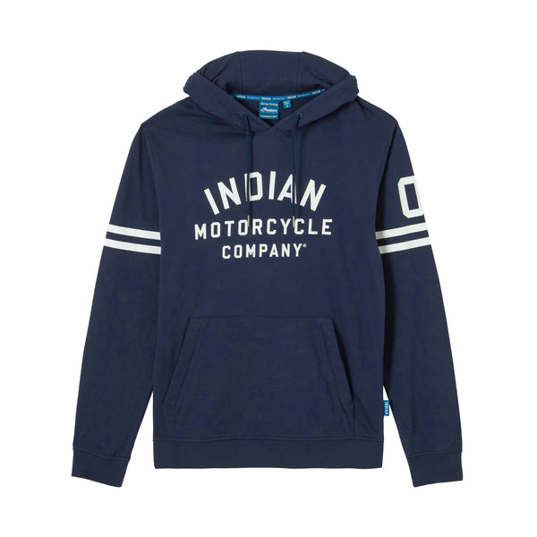 IMC 01 Sleeve Printed Hoodie, Navy