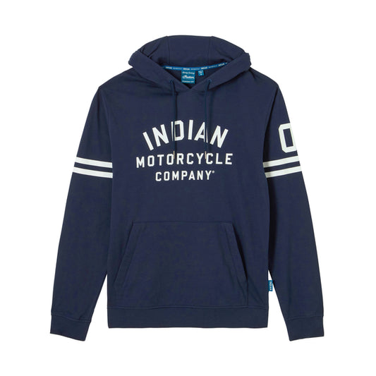 IMC 01 Sleeve Printed Hoodie, Navy